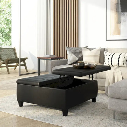WYNDENHALL Tyler 36 inch Wide Contemporary Square Table Ottoman