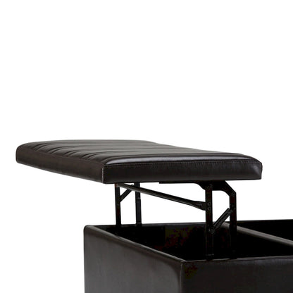 WYNDENHALL Tyler 36 inch Wide Contemporary Square Table Ottoman