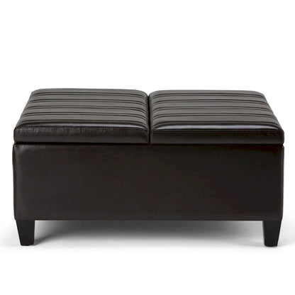WYNDENHALL Tyler 36 inch Wide Contemporary Square Table Ottoman