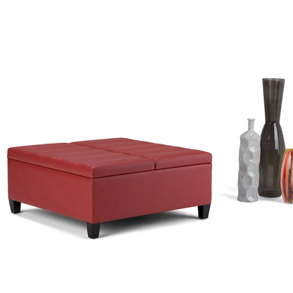 WYNDENHALL Tyler 36 inch Wide Contemporary Square Table Ottoman