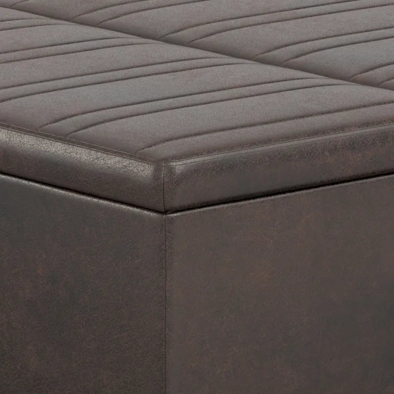 WYNDENHALL Tyler 36 inch Wide Contemporary Square Table Ottoman