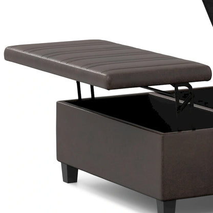 WYNDENHALL Tyler 36 inch Wide Contemporary Square Table Ottoman