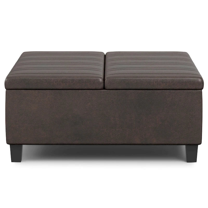 WYNDENHALL Tyler 36 inch Wide Contemporary Square Table Ottoman