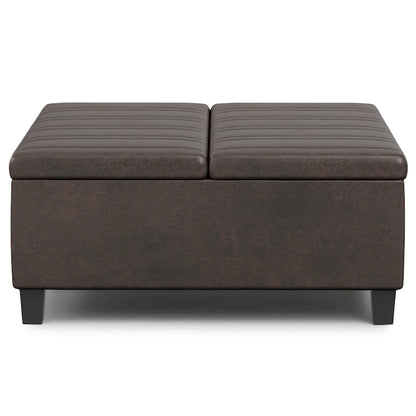 WYNDENHALL Tyler 36 inch Wide Contemporary Square Table Ottoman