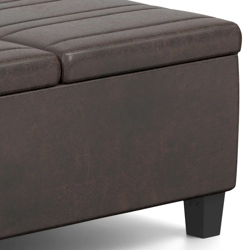 WYNDENHALL Tyler 36 inch Wide Contemporary Square Table Ottoman