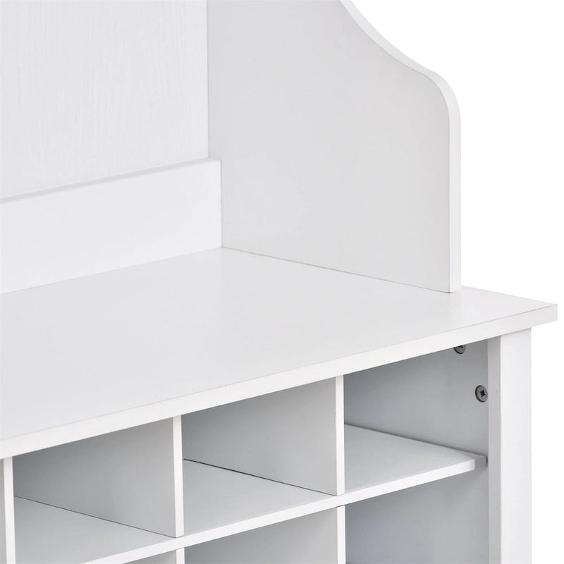Merax Multiple Functions Hall Tree with Hooks, Shelves & 24 Shoe Cubbies
