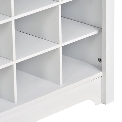 Merax Multiple Functions Hall Tree with Hooks, Shelves & 24 Shoe Cubbies