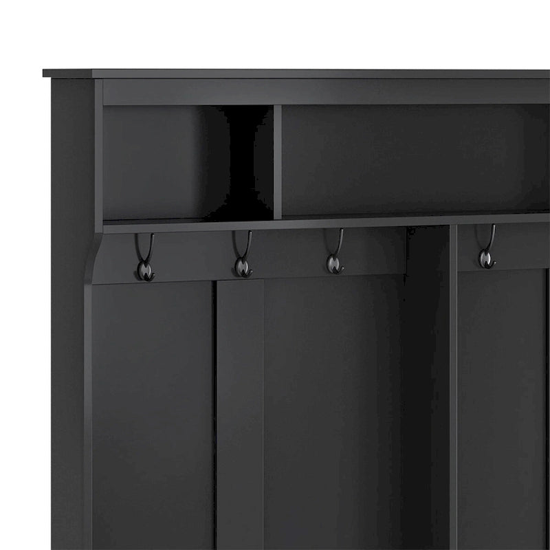 Merax Multiple Functions Hall Tree with Hooks, Shelves & 24 Shoe Cubbies