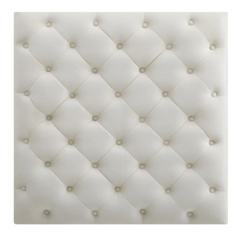 Nola Velvet Tufted Oversized Ottoman