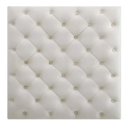 Nola Velvet Tufted Oversized Ottoman