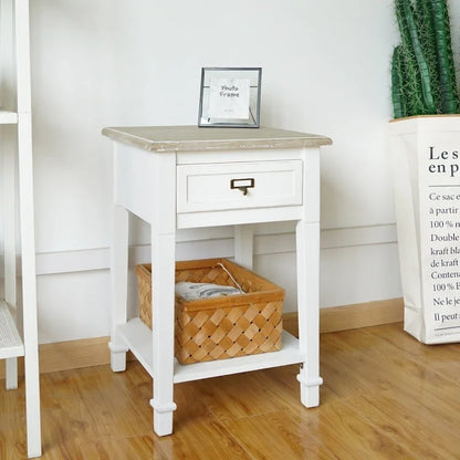 Porch & Den Gatto Accent Side End Table w/ drawers