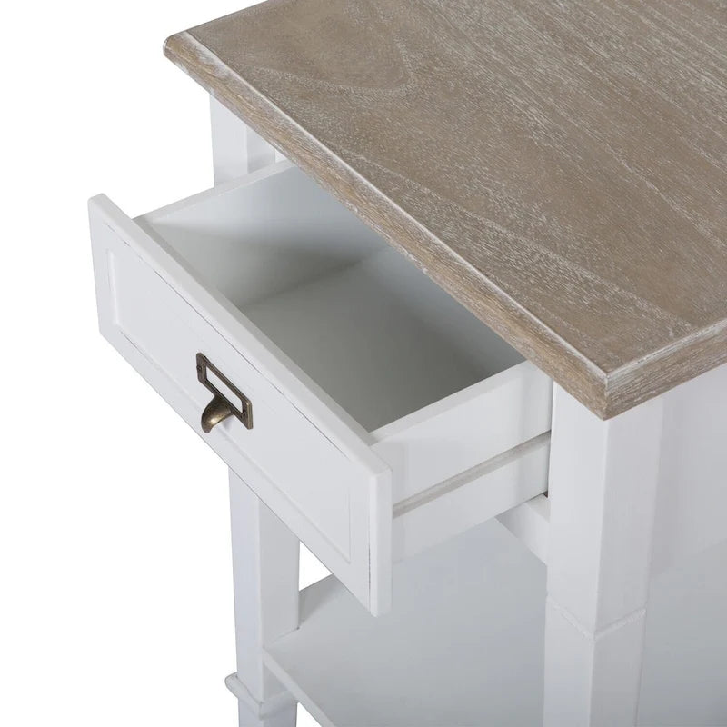 Porch & Den Gatto Accent Side End Table w/ drawers