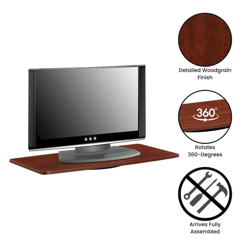 Convenience Concepts Designs2Go XL Single Tier Swivel Riser for TVs up to 37 Inches