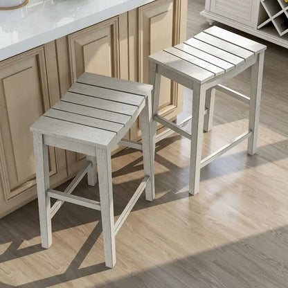 Tarala Farmhouse Wood 5-Piece Counter Height Table and Stool Set by Furniture of America