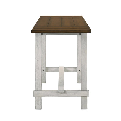 Tarala Farmhouse Wood 5-Piece Counter Height Table and Stool Set by Furniture of America