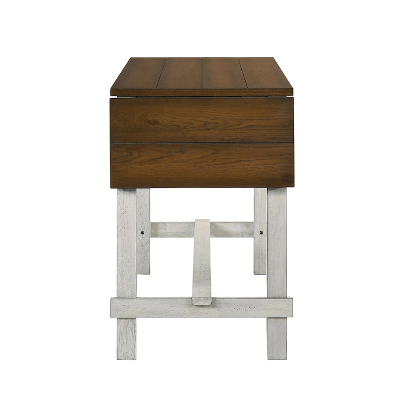 Tarala Farmhouse Wood 5-Piece Counter Height Table and Stool Set by Furniture of America