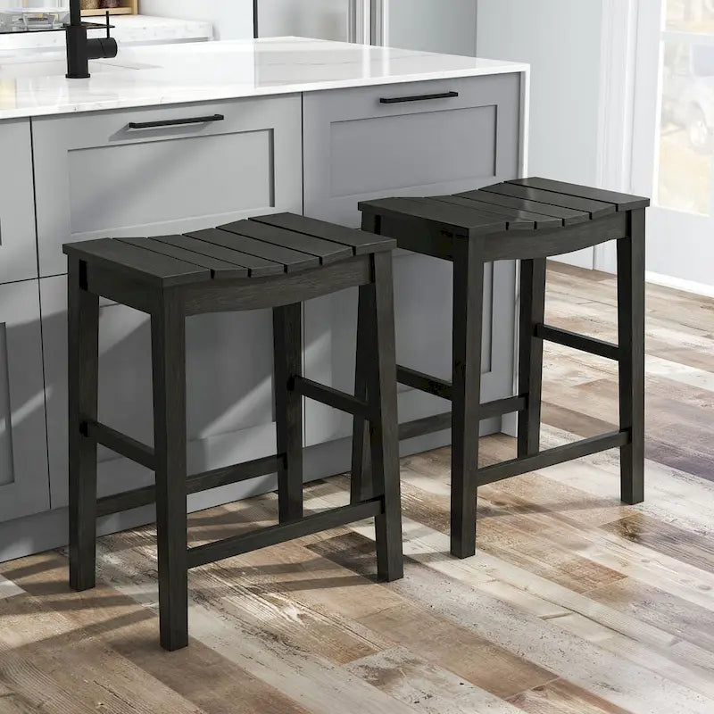 Tarala Farmhouse Wood 5-Piece Counter Height Table and Stool Set by Furniture of America