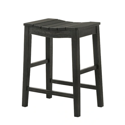 Tarala Farmhouse Wood 5-Piece Counter Height Table and Stool Set by Furniture of America