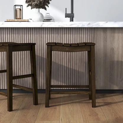 Tarala Farmhouse Wood 5-Piece Counter Height Table and Stool Set by Furniture of America