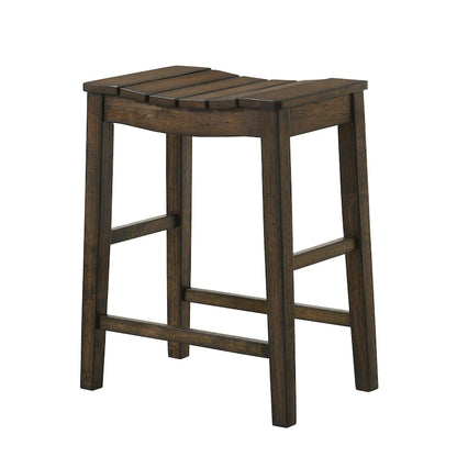 Tarala Farmhouse Wood 5-Piece Counter Height Table and Stool Set by Furniture of America