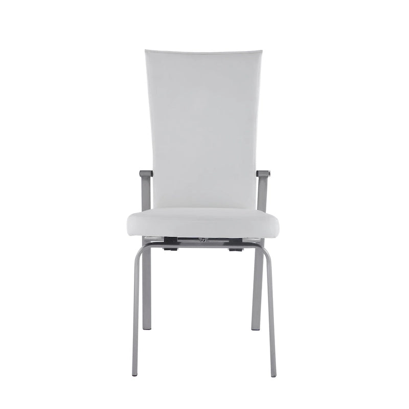 Somette Charlie White Starphire Glass 5-Piece Dining Set