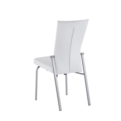 Somette Charlie White Starphire Glass 5-Piece Dining Set