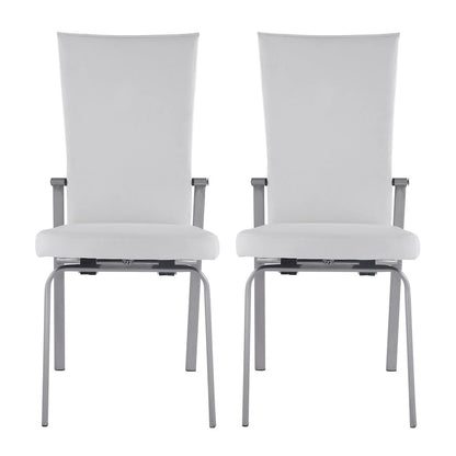 Somette Charlie White Starphire Glass 5-Piece Dining Set