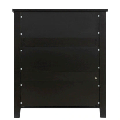 Drawer Dresser, Bedroom Storge Cabinet W/ Retro Shell-shaped Handle