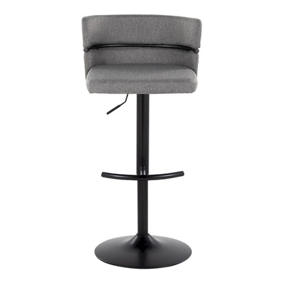Silver Orchid Lena Adjustable Bar Stool with Rounded T Footrest (Set of 2)