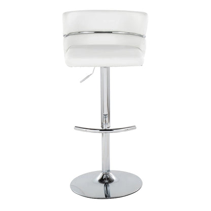 Silver Orchid Lena Adjustable Bar Stool with Rounded T Footrest (Set of 2)