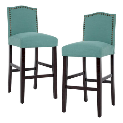 28 Inches Barstools Upholstered Bar Stools Pub Chairs Set of 2