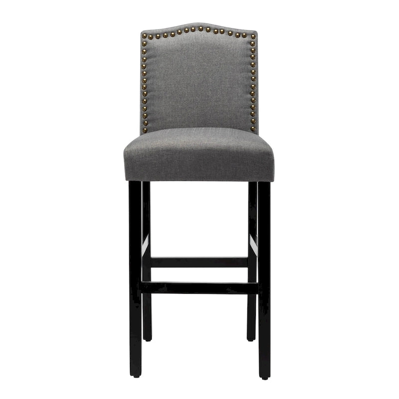 28 Inches Barstools Upholstered Bar Stools Pub Chairs Set of 2