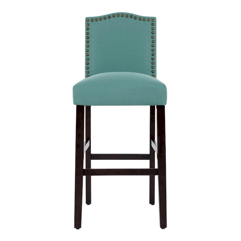 28 Inches Barstools Upholstered Bar Stools Pub Chairs Set of 2