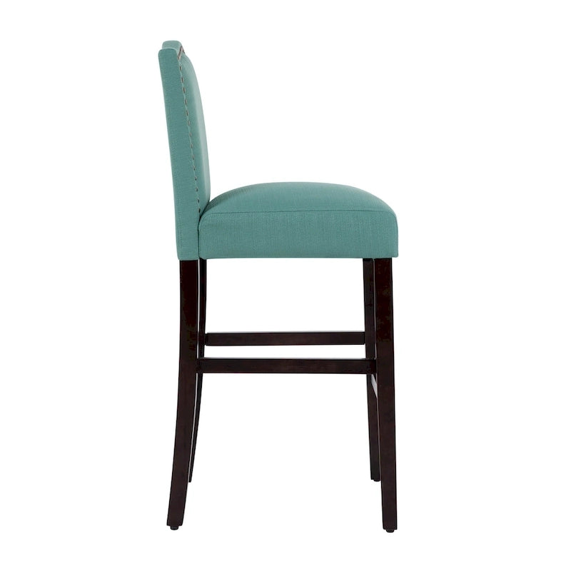 28 Inches Barstools Upholstered Bar Stools Pub Chairs Set of 2