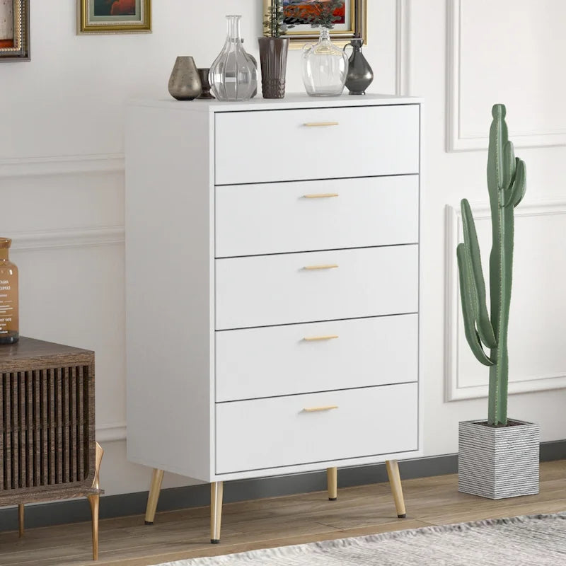 FUFU&GAGA 5 Drawers Dresser Chest