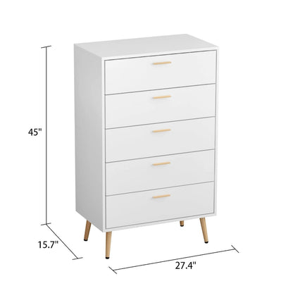 FUFU&GAGA 5 Drawers Dresser Chest