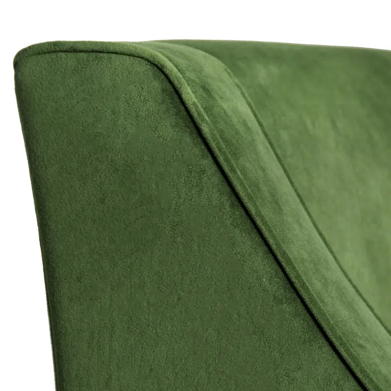 Porch & Den Lyric Velvet Swoop Arm Accent Chair