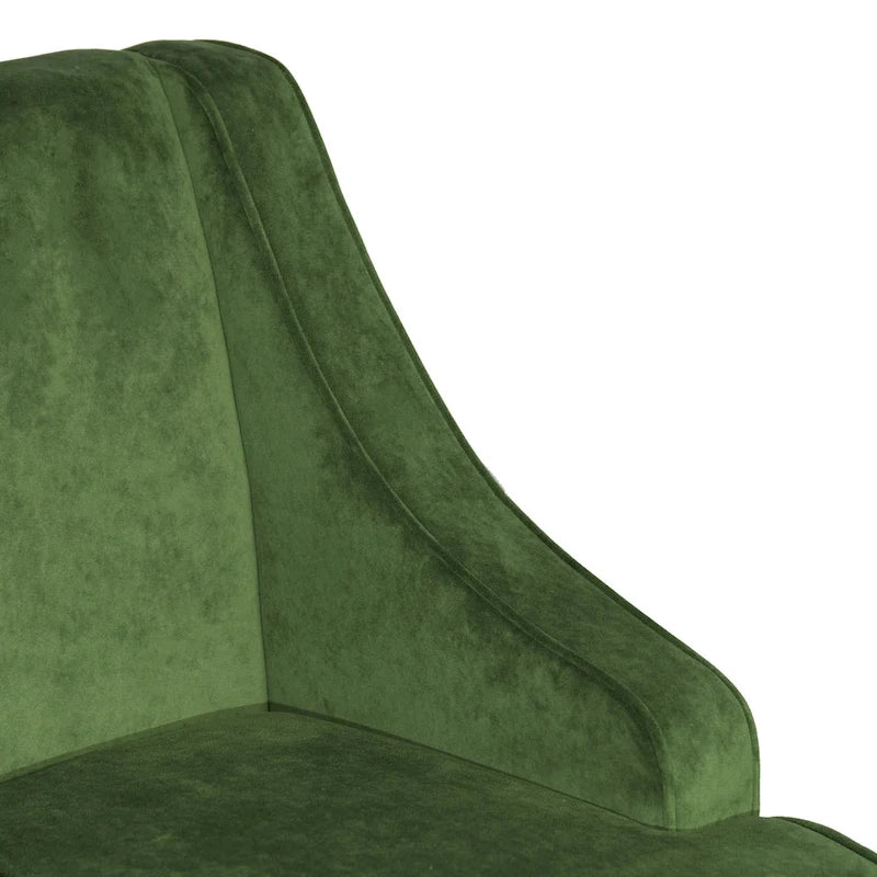 Porch & Den Lyric Velvet Swoop Arm Accent Chair
