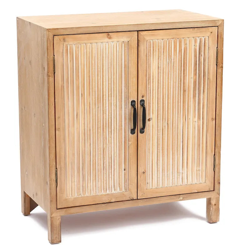 Farmhouse Panel 2-Door Cabinet with Storage, Accent and Storage Cabinet with Shelves for Living Room, Kitchen, Entryway