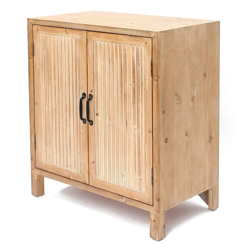 Farmhouse Panel 2-Door Cabinet with Storage, Accent and Storage Cabinet with Shelves for Living Room, Kitchen, Entryway
