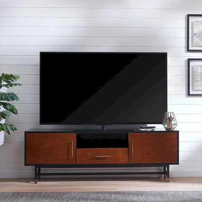 SEI Furniture Belize Mid-century Modern Media TV Stand for TV's up to 61