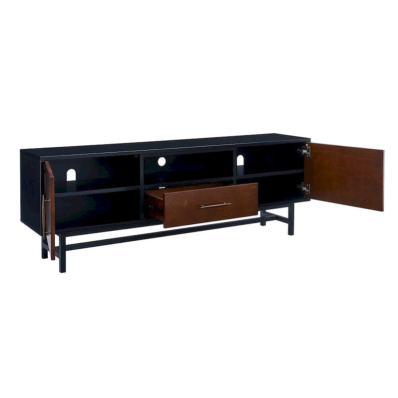 SEI Furniture Belize Mid-century Modern Media TV Stand for TV's up to 61