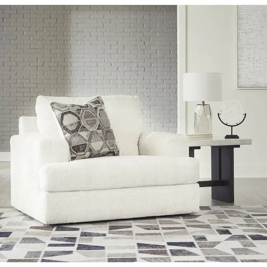 Signature Design by Ashley Karinne Linen Oversized Chair - 51 W x 41 D x 39 H