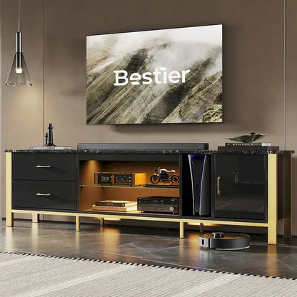 Modern TV Stands for 75/ 80/ 85 inch TV with 2 Drawers - 80 inches