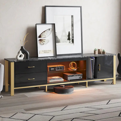 Modern TV Stands for 75/ 80/ 85 inch TV with 2 Drawers - 80 inches