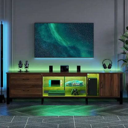 Modern TV Stands for 75/ 80/ 85 inch TV with 2 Drawers - 80 inches