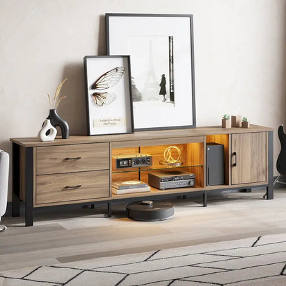 Modern TV Stands for 75/ 80/ 85 inch TV with 2 Drawers - 80 inches