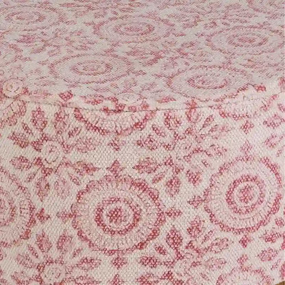 Shantanu Pink Boho Wooden Stool