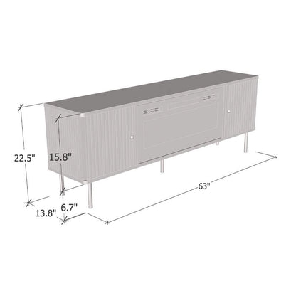 Camelia BL-EF Electric Fireplace 63 TV Stand