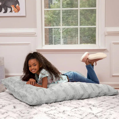 Jaxx Saxx 3.5 Foot Giant Decor Floor Pillow For Kids, Faux-Fur